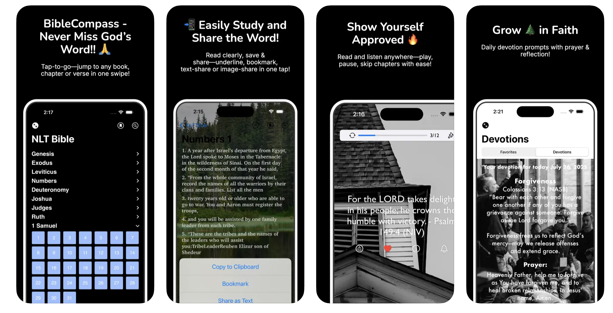 BibleCompass | Bible, Prayer, Devotion Daily | Kingdomvision7 Corp.