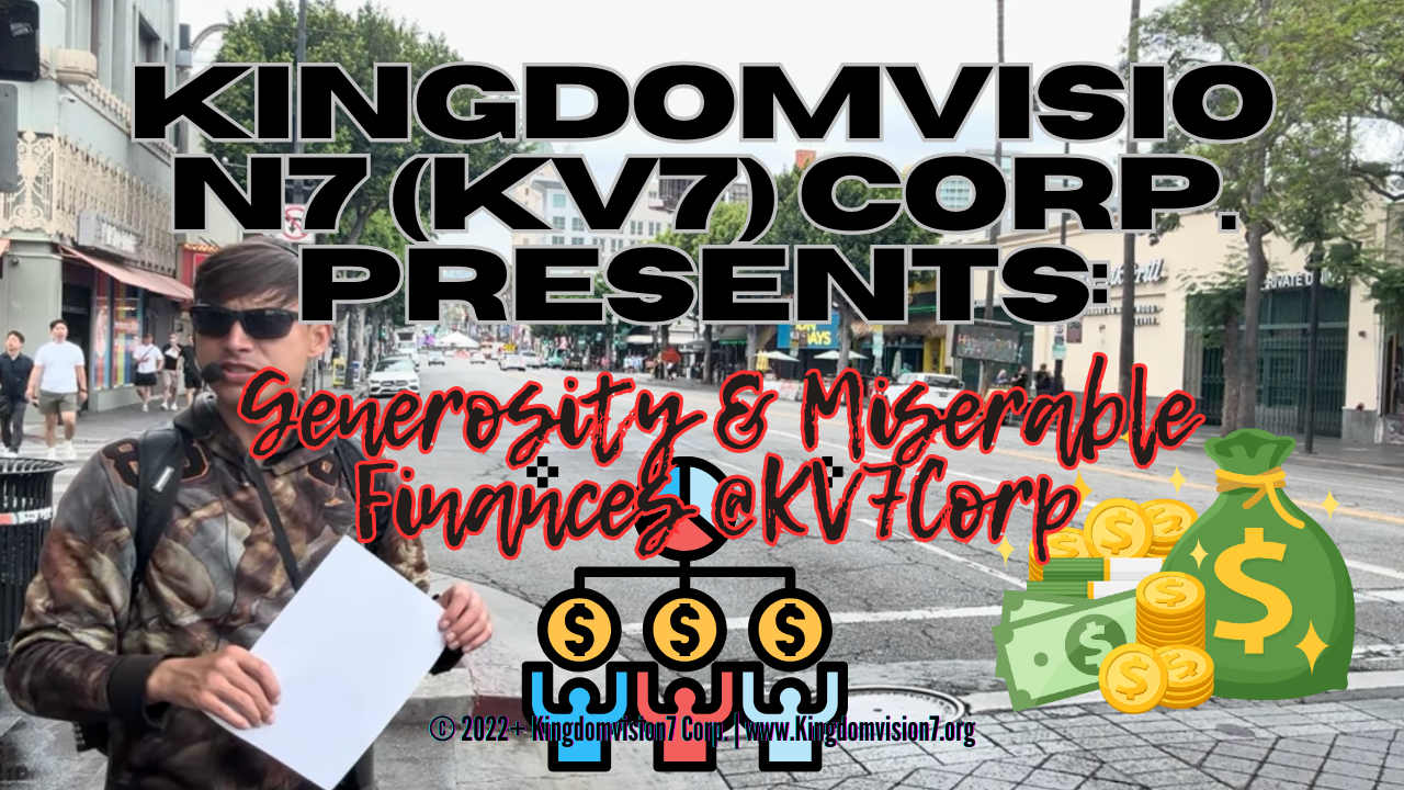 Generosity | Kingdomvision7 Corp.